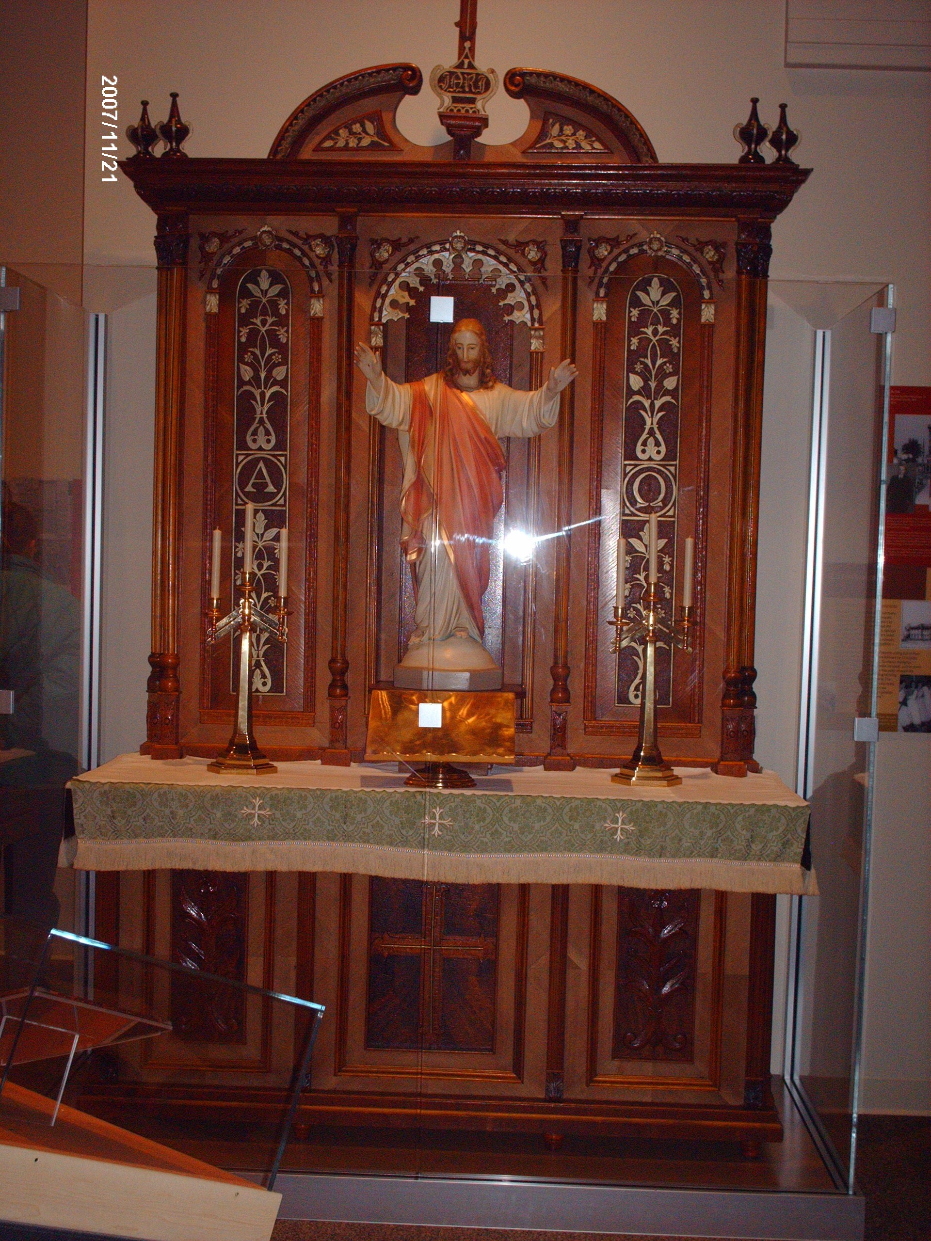 Johann Franzman's first altar