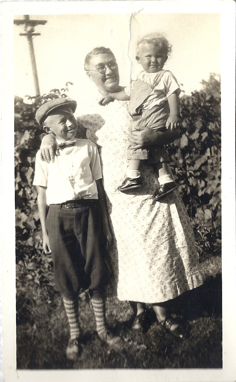 Lloyd, Grandma Elizabeth, and Cousin Doug, abt 1932