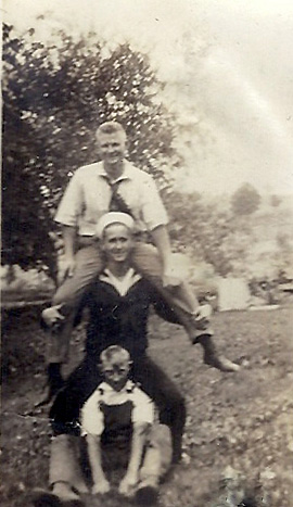 Bottom to top: Lloyd, Uncle Ed, and Uncle Fred