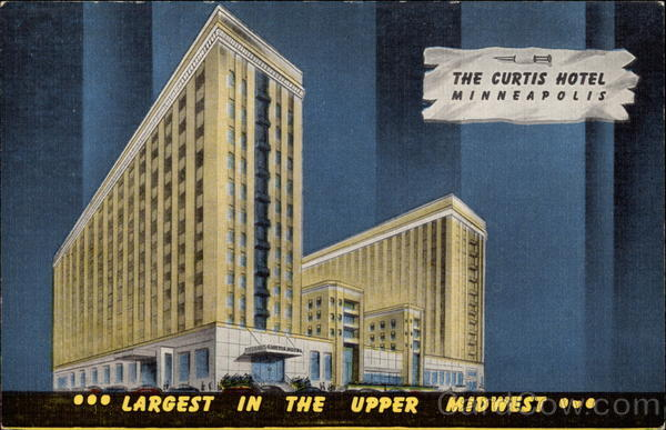 Vintage postcard of the Curtis Hotel