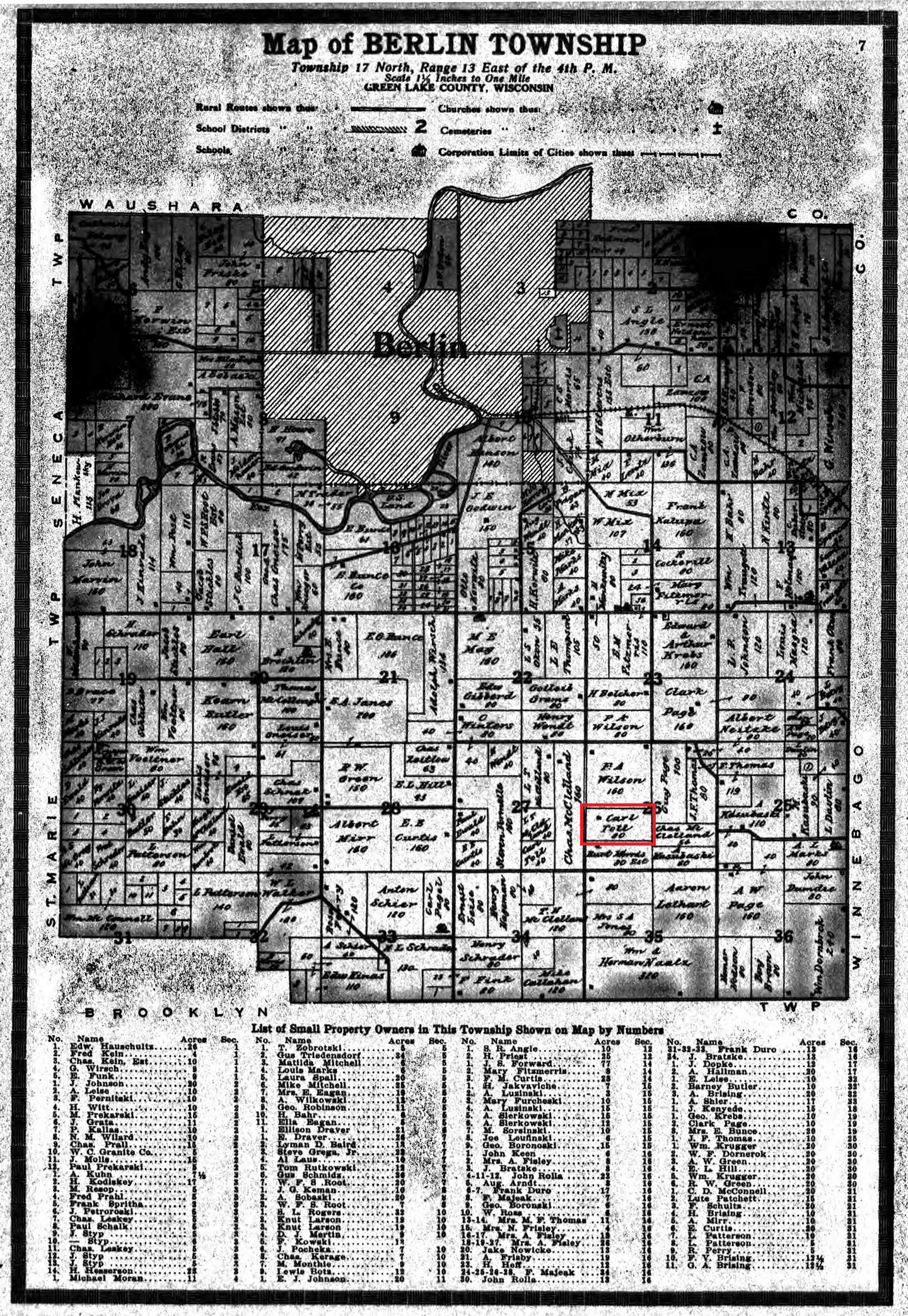 Berlin County Land Map